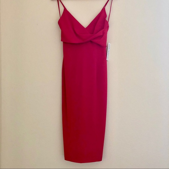 Jay Godfrey Radiant Red Midi Dress - Picture 7 of 8